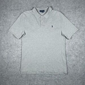 Polo Ralph Lauren Polo Shirt Men's Size XL 18-20 Grey Collared Pony Logo Preppy